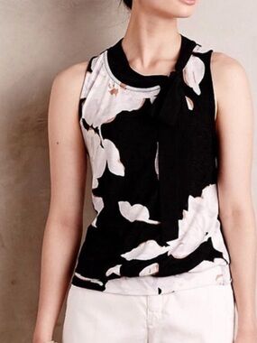 Anthro | Deletta Floral Tank XS